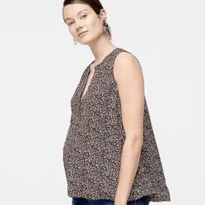 NWT HATCH x J.CREW Lightweight Floral Printed Maternity Blouse Size XS-S